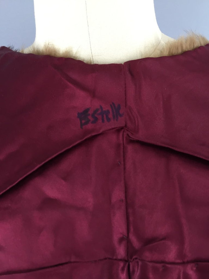 Vintage 1940s Small Dark Brown Fur Stole Wrap - ThisBlueBird