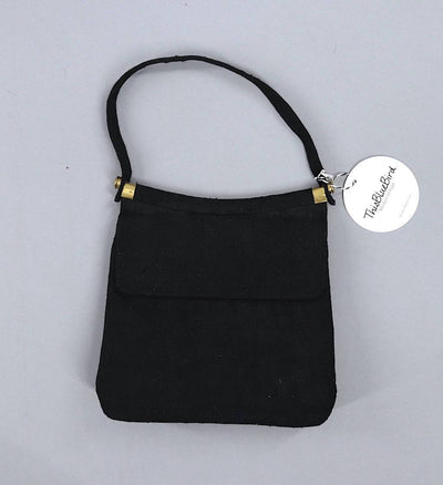 Vintage 1950s Black Handbag-ThisBlueBird - Modern Vintage
