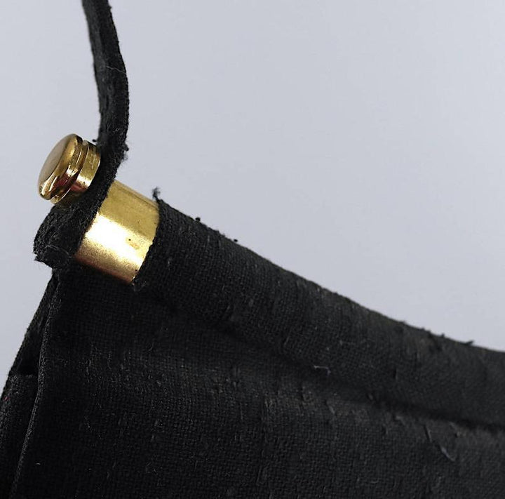 Vintage 1950s Black Handbag-ThisBlueBird - Modern Vintage