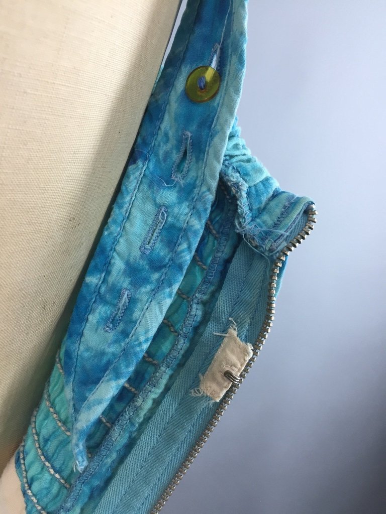 Vintage 1950s Blue Cotton Jantzen Swimsuit - ThisBlueBird