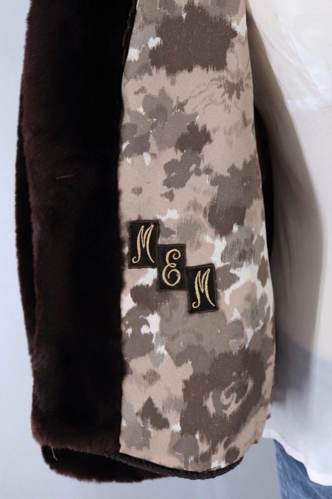 Vintage 1950s Brown Mouton Fur Jacket - ThisBlueBird