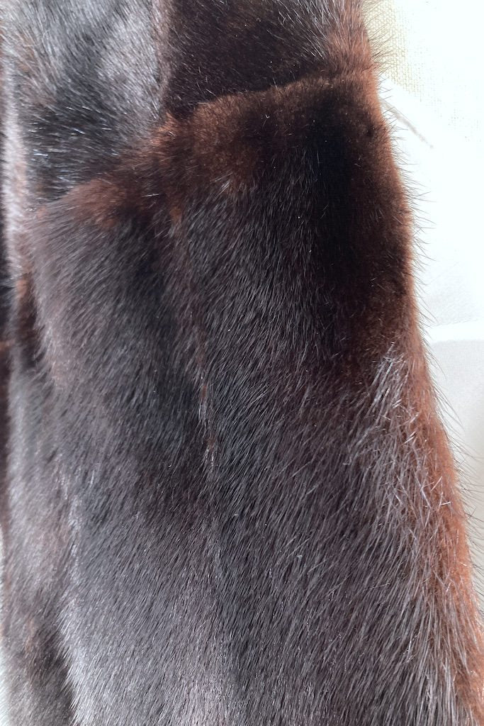 Vintage 1950s Dark Brown Fur Stole-ThisBlueBird