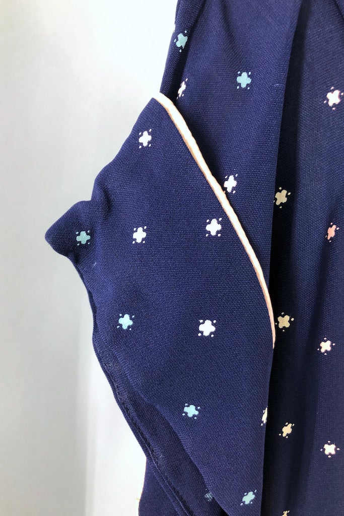 Vintage 1950s Navy Day Dress-ThisBlueBird