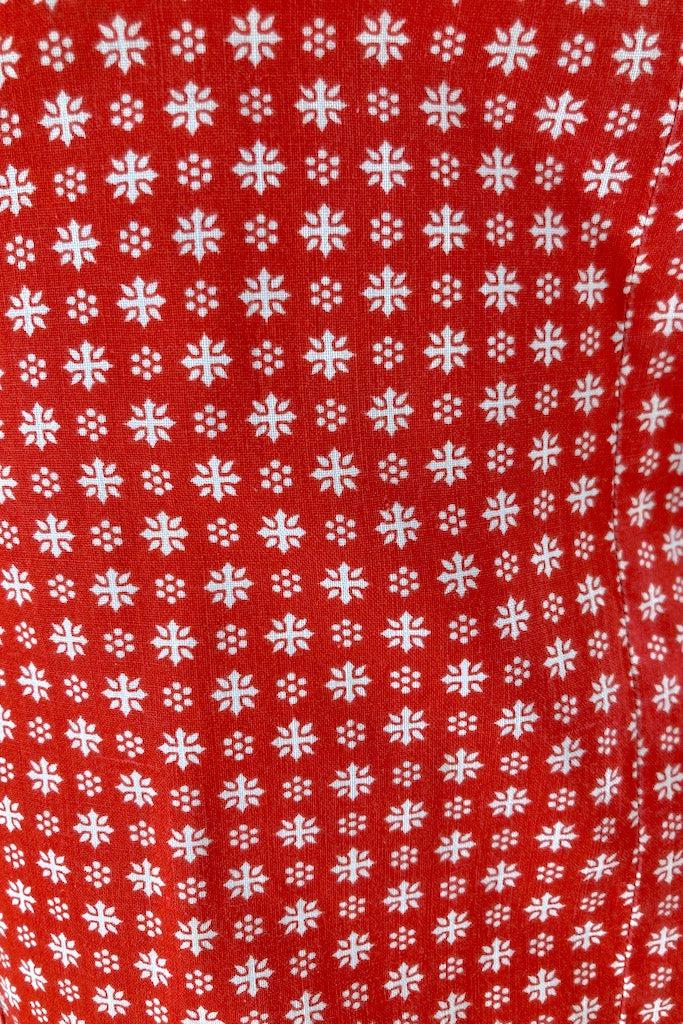 Vintage 1950s Red Stars Half Apron-ThisBlueBird