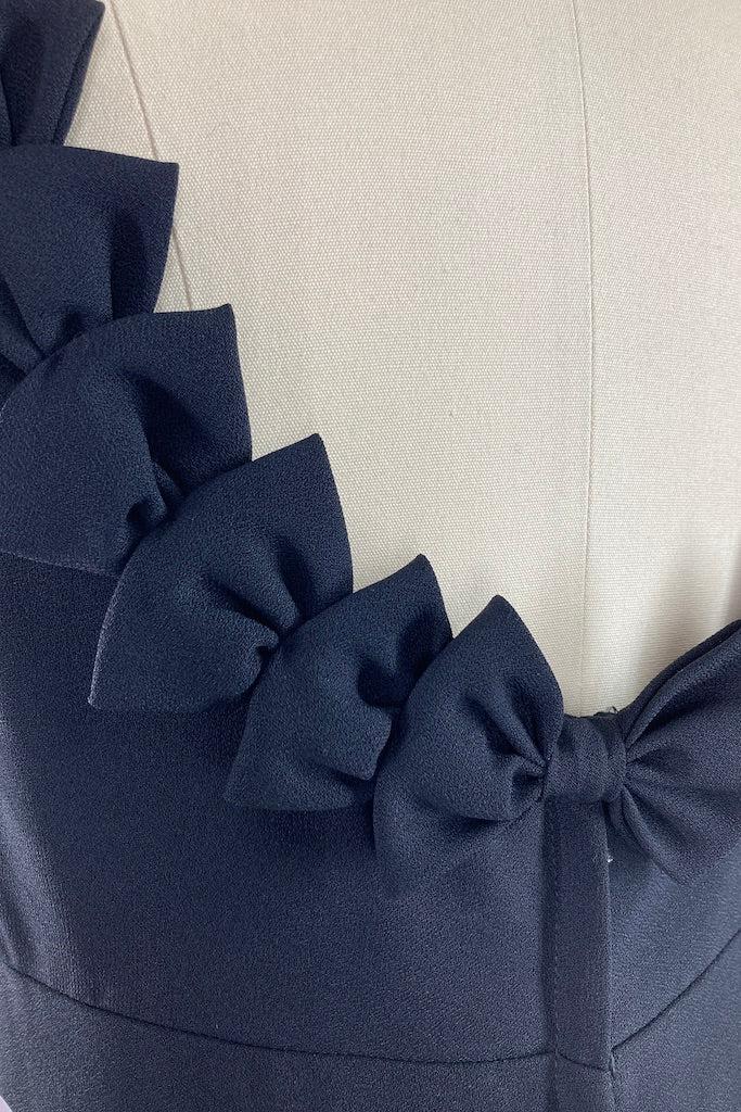 Vintage 1960s Black Cocktail Dress-ThisBlueBird