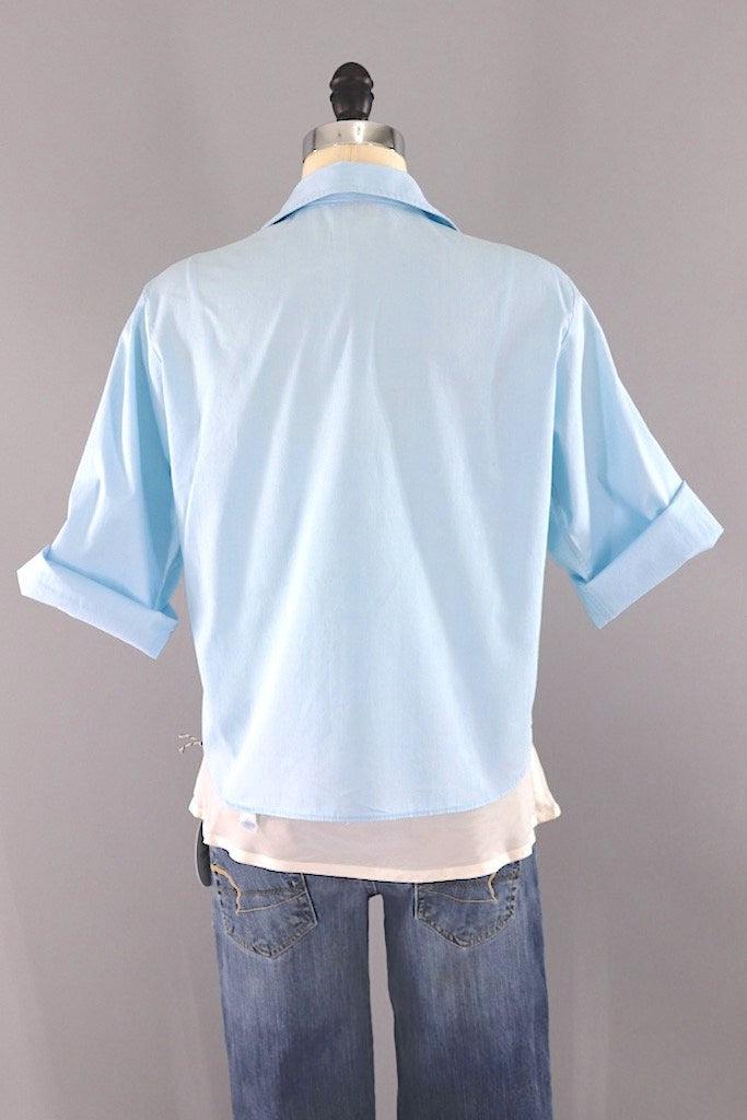 Vintage 1960s Sky Blue Women&