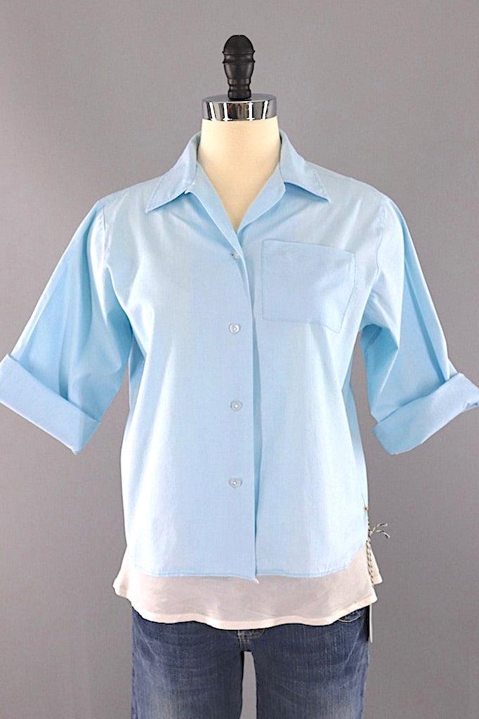 Vintage 1960s Sky Blue Women&