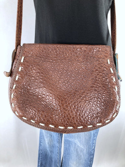 Vintage 1970s Cowgirl Boots Leather Purse-ThisBlueBird