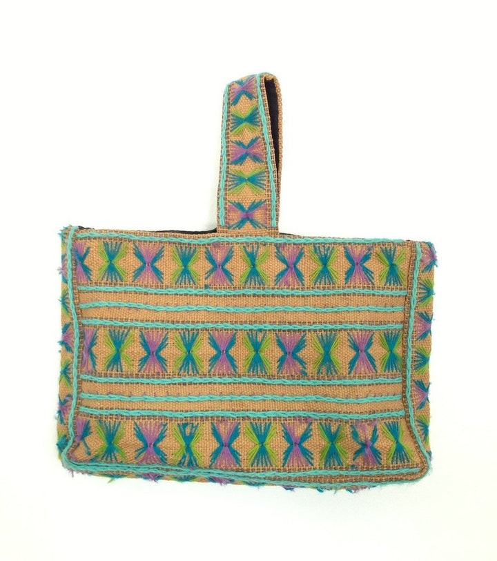 Vintage 1970s Jute Market Tote Bag - ThisBlueBird