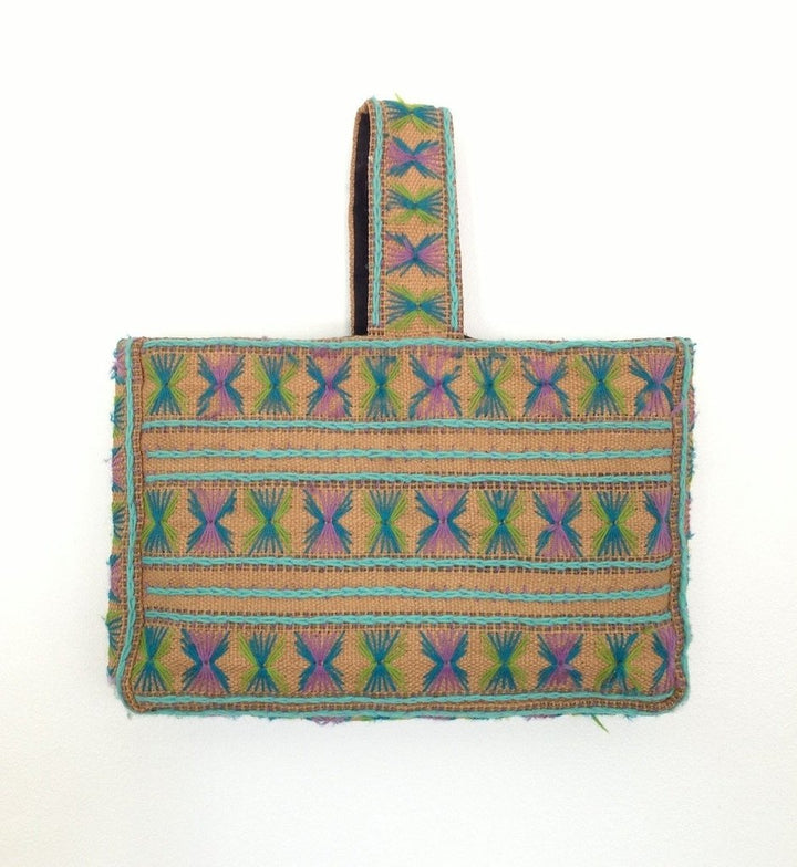 Vintage 1970s Jute Market Tote Bag - ThisBlueBird