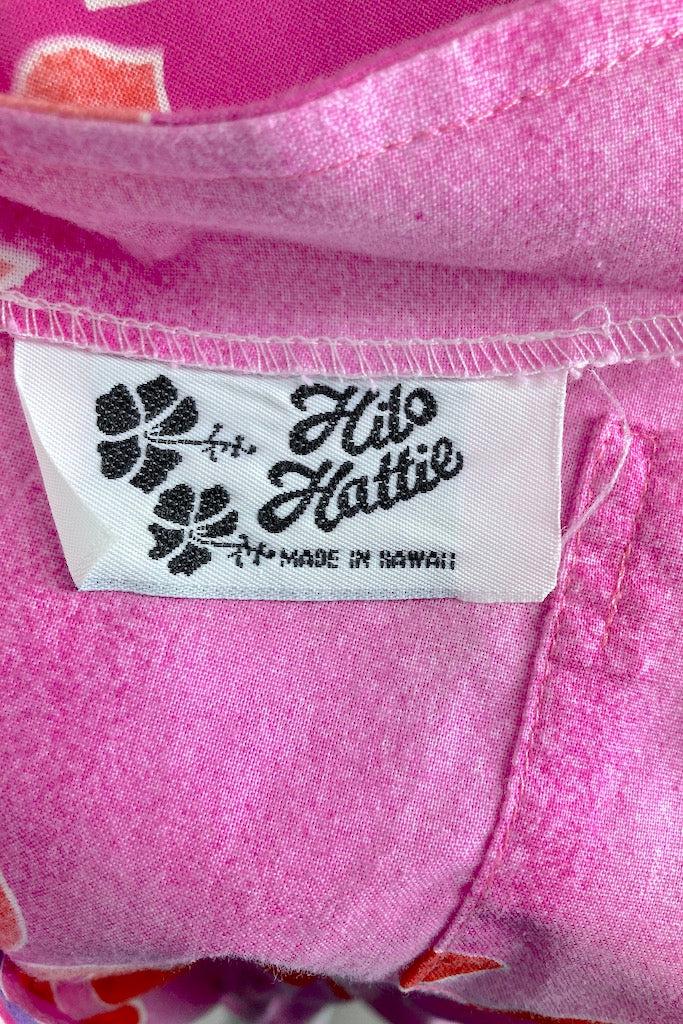 Vintage 1980s Hilo Hattie Pink Romper-ThisBlueBird