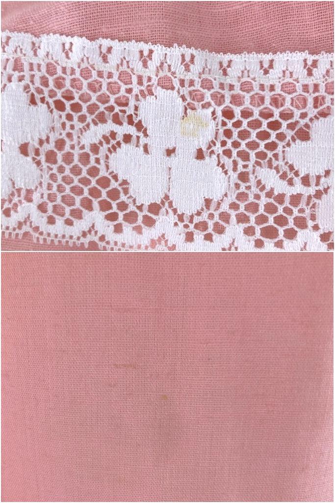 Vintage 1980s Pink Lace Tunic-ThisBlueBird