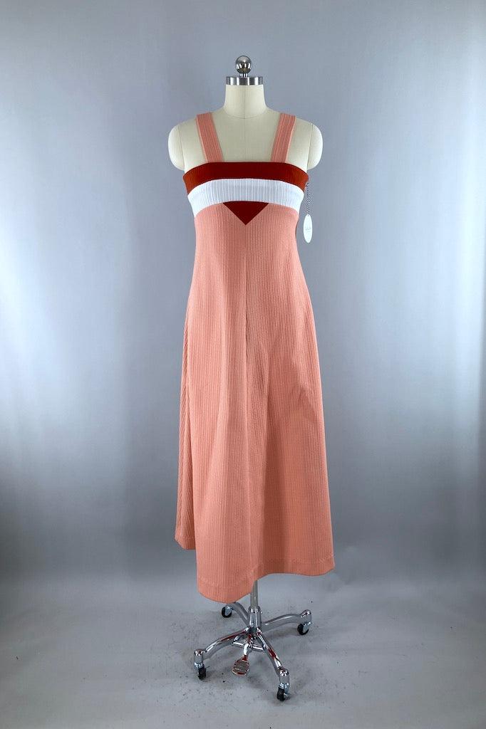 Vintage 70s Maxi Sundress-ThisBlueBird