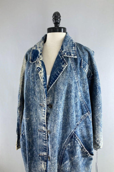 Vintage 80s Acid Washed Denim Jacket-ThisBlueBird