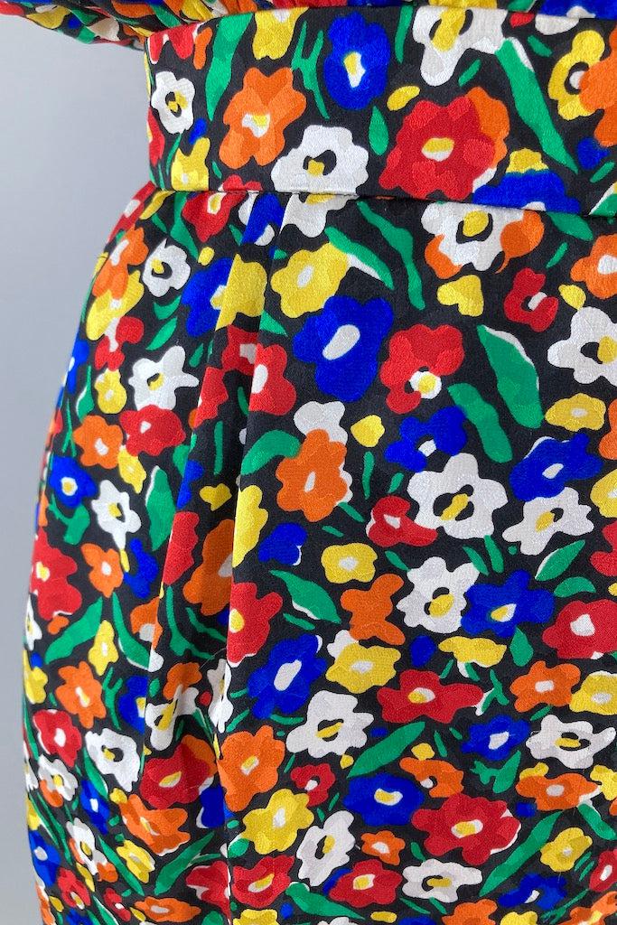 Vintage 80s Valentino Day Dress-ThisBlueBird
