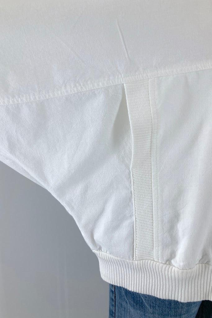 Vintage 80s White Cotton Jacket-ThisBlueBird