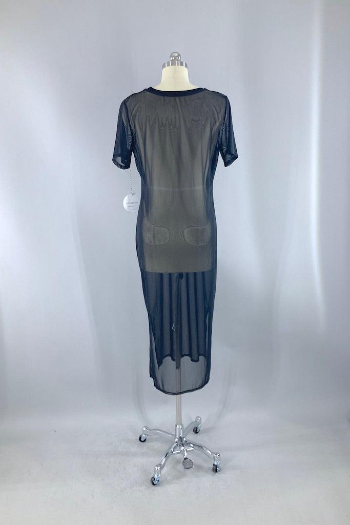 Vintage 90s Sheer Maxi Dress-ThisBlueBird