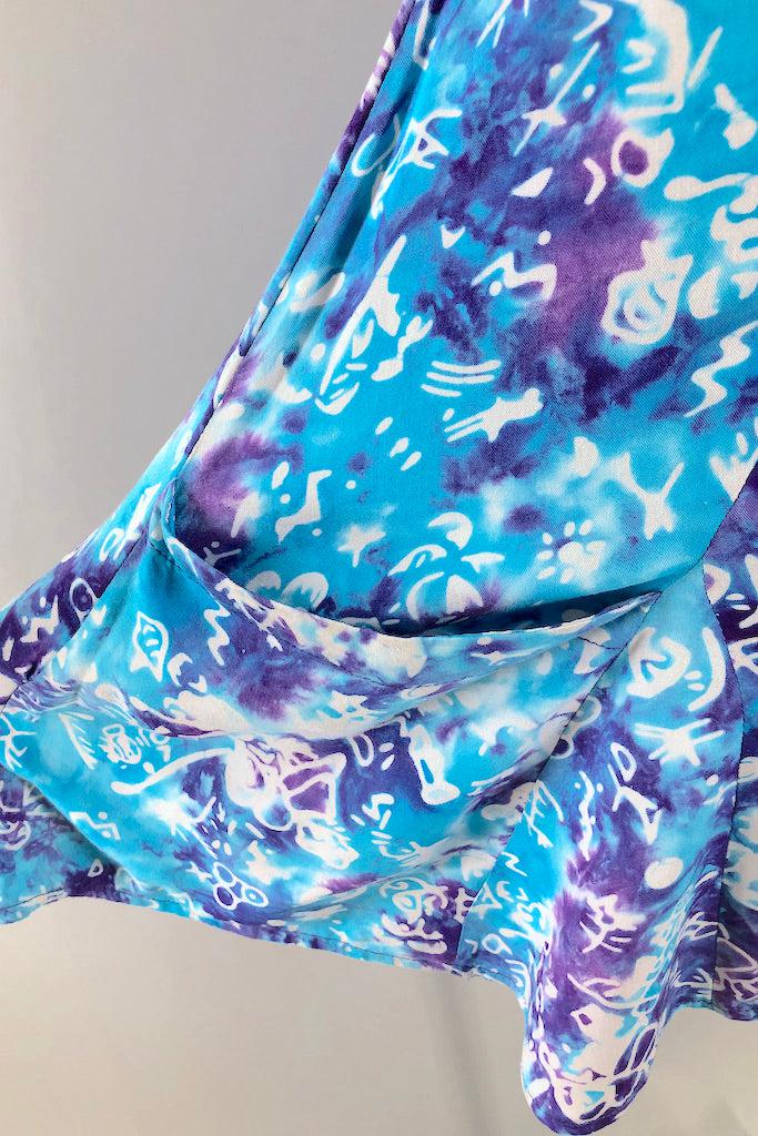Vintage Aqua Bali Batik Dress-ThisBlueBird