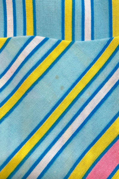 Vintage Aqua Blue Striped Romper-ThisBlueBird