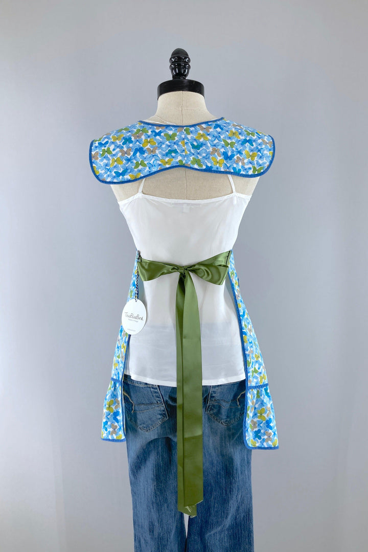 Vintage Aqua Butterflies 1960s Full Apron – ThisBlueBird
