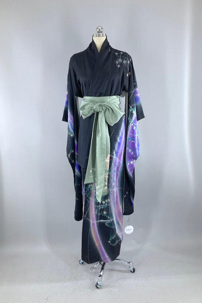 Vintage Aurora Borealis Universe Kimono Robe-ThisBlueBird