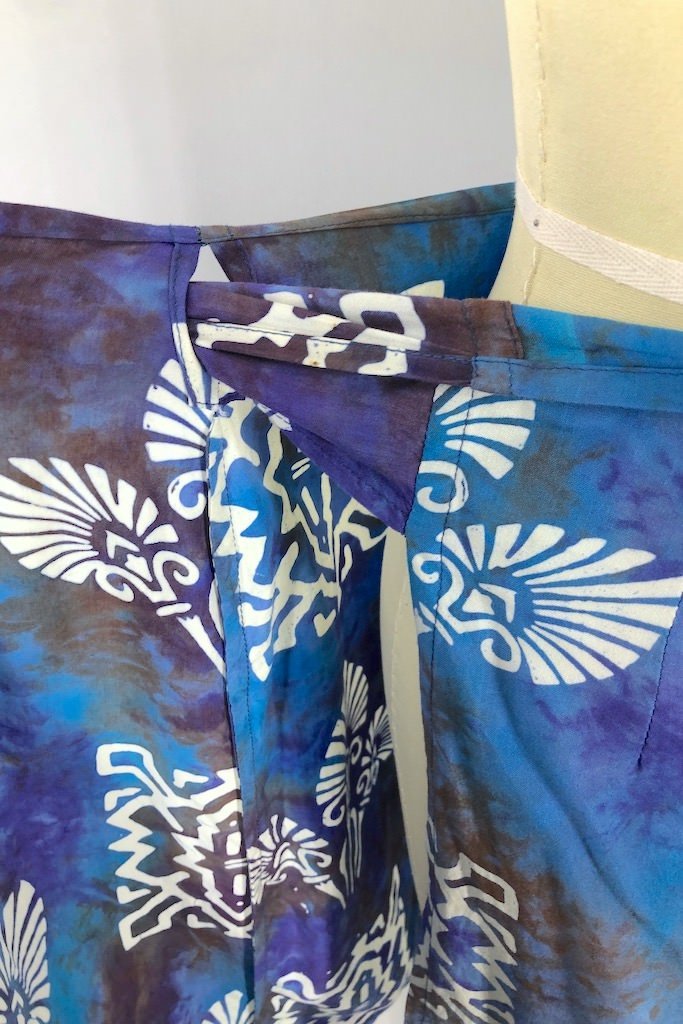 Vintage Bali Batik Wrap Skirt-ThisBlueBird - Modern Vintage