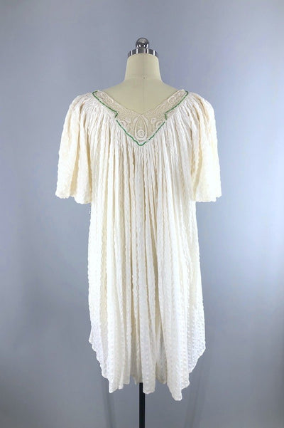 Vintage Beaded Gauze Grecian Dress-ThisBlueBird - Modern Vintage