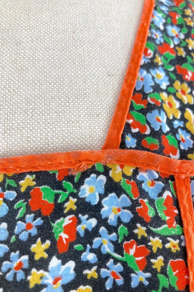 Vintage Black &amp; Orange Full Apron-ThisBlueBird