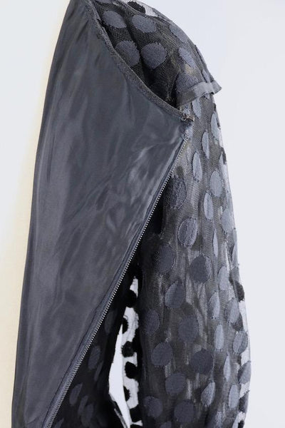 Vintage Black Polka Dot Peplum Dress - ThisBlueBird