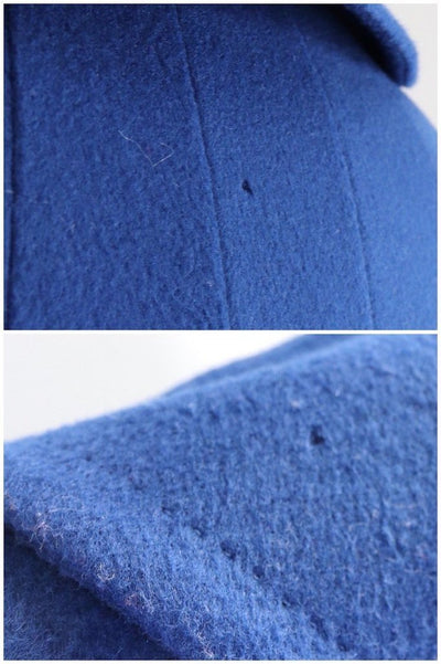 Vintage 1960s Blue Cashmere Wool Coat - ThisBlueBird