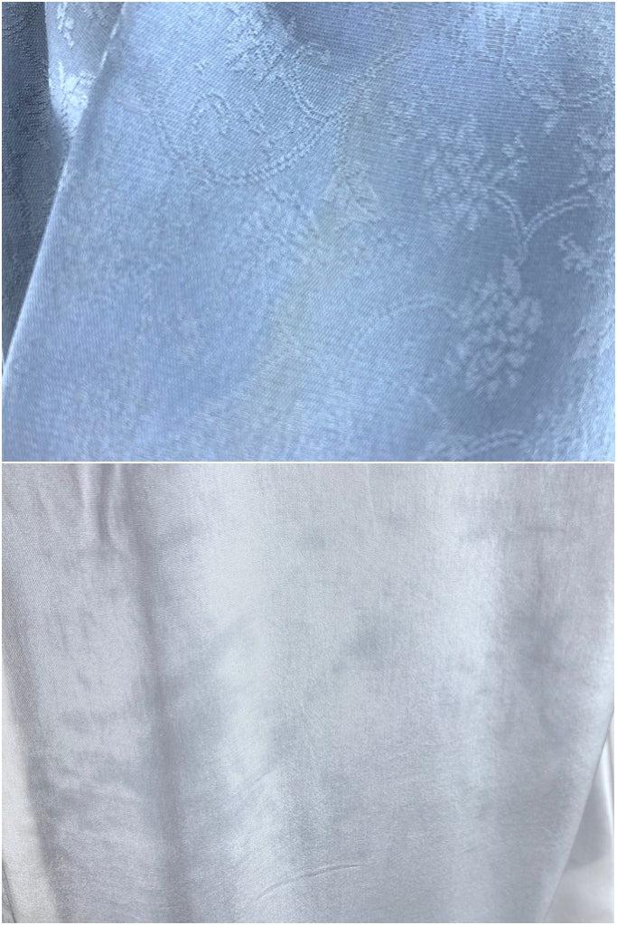 Vintage Blue &amp; Gold Embroidered Silk Kimono-ThisBlueBird