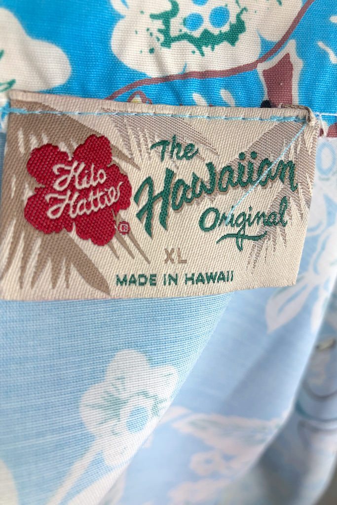 Vintage Blue Hawaiian Wrap Skirt-ThisBlueBird - Modern Vintage