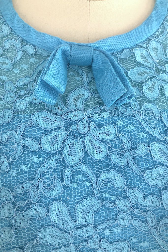 Vintage Blue Lace Party Dress-ThisBlueBird - Modern Vintage