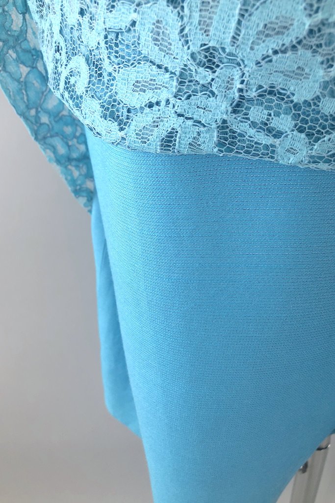 Vintage Blue Lace Party Dress-ThisBlueBird - Modern Vintage