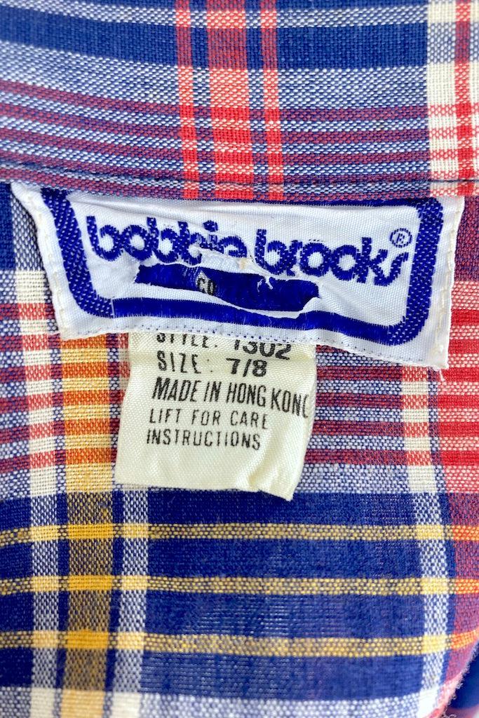 Vintage Blue Madras Plaid Jacket-ThisBlueBird