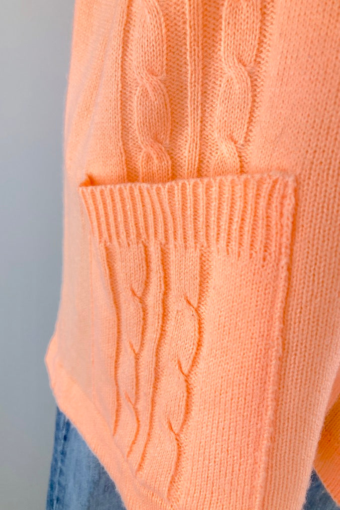 Vintage Bright Orange Spring Sweater Vest-ThisBlueBird