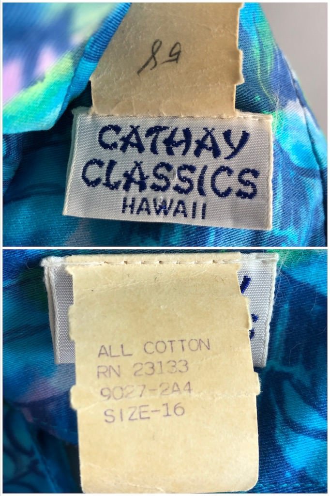 Vintage Cathay Hawaiian Tunic-ThisBlueBird - Modern Vintage