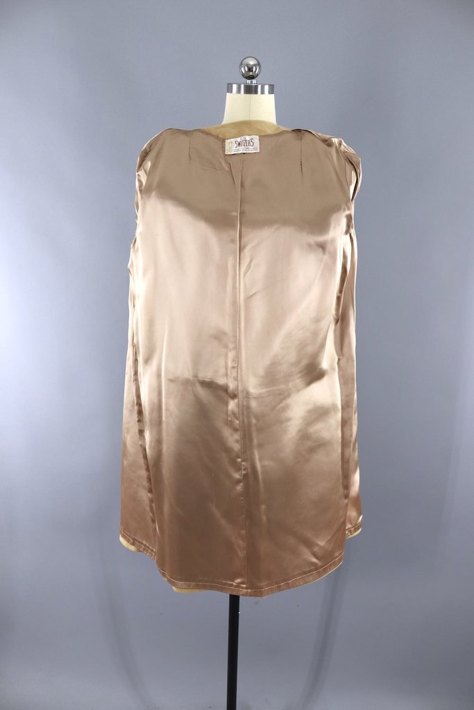Vintage 1960s Suede Car Coat / Butter Chamois - ThisBlueBird
