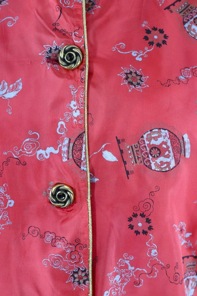 Vintage Chinoiserie Tunic Blouse-ThisBlueBird - Modern Vintage
