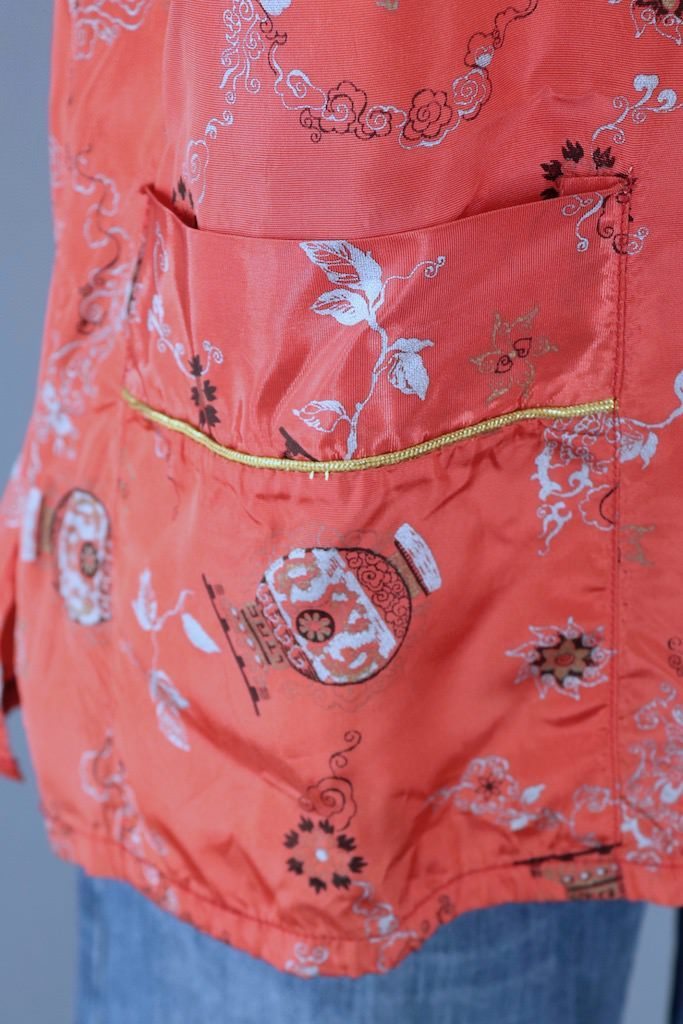Vintage Chinoiserie Tunic Blouse-ThisBlueBird - Modern Vintage
