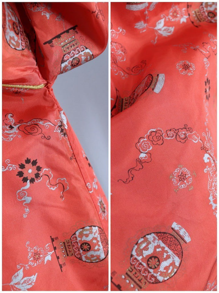 Vintage Chinoiserie Tunic Blouse-ThisBlueBird - Modern Vintage