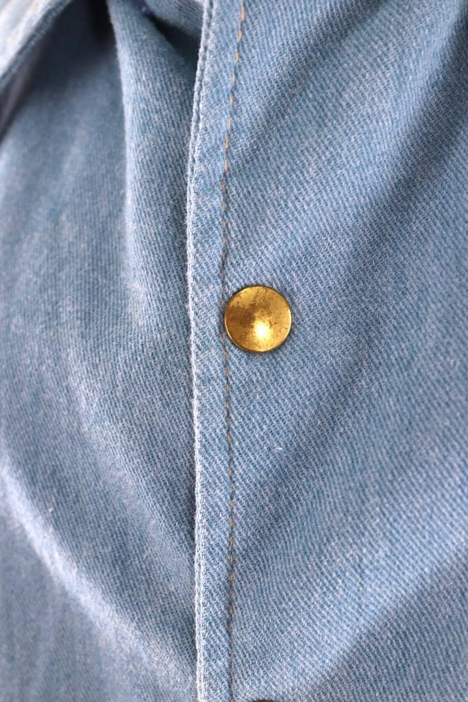 Vintage 1970s Denim Jacket with Braided Trim-ThisBlueBird