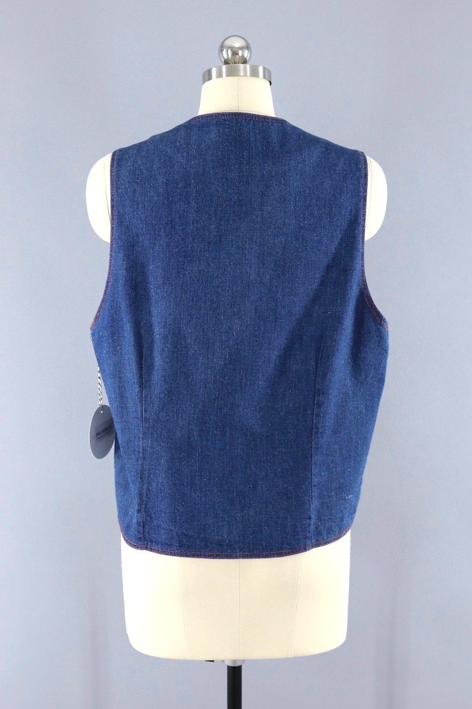 Vintage Denim Vest-ThisBlueBird - Modern Vintage