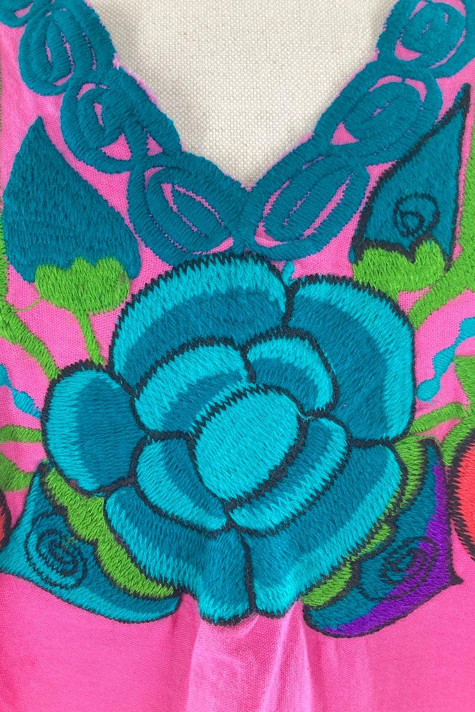 Vintage Embroidered Cotton Tunic-ThisBlueBird