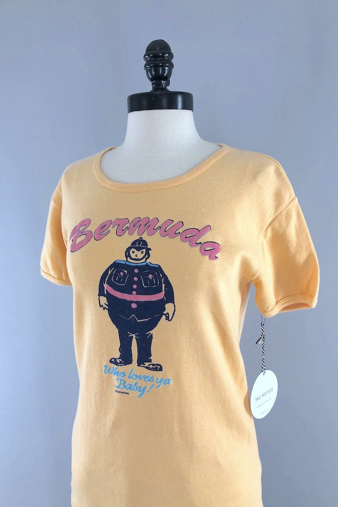 Vintage Eve McPhee Bermuda T-Shirt-ThisBlueBird - Modern Vintage