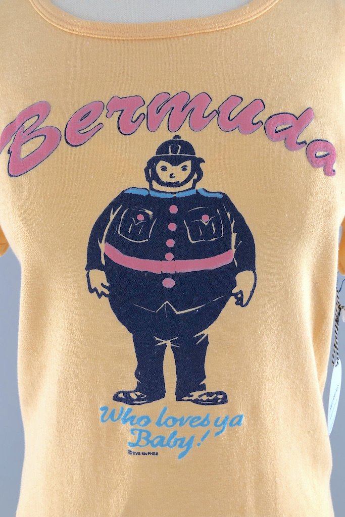 Vintage Eve McPhee Bermuda T-Shirt-ThisBlueBird - Modern Vintage