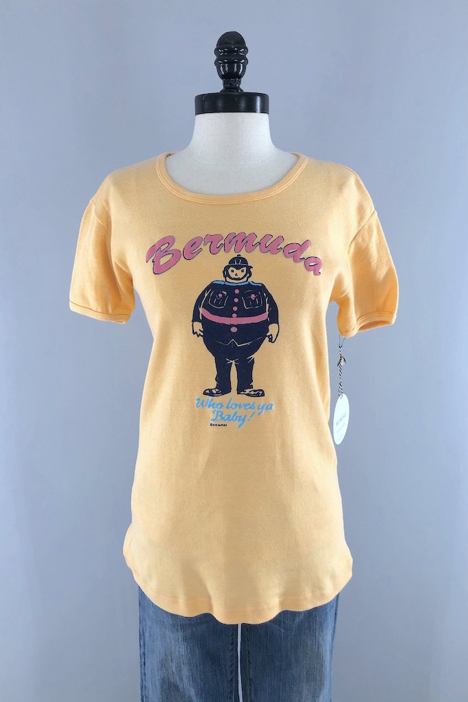 Vintage Eve McPhee Bermuda T-Shirt-ThisBlueBird - Modern Vintage