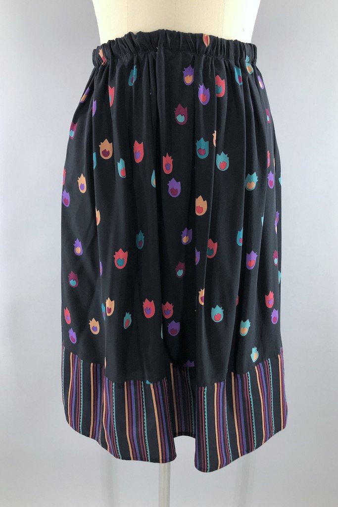 Vintage Flora Kung Blouse and Skirt Set-ThisBlueBird - Modern Vintage