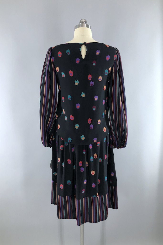 Vintage Flora Kung Blouse and Skirt Set-ThisBlueBird - Modern Vintage
