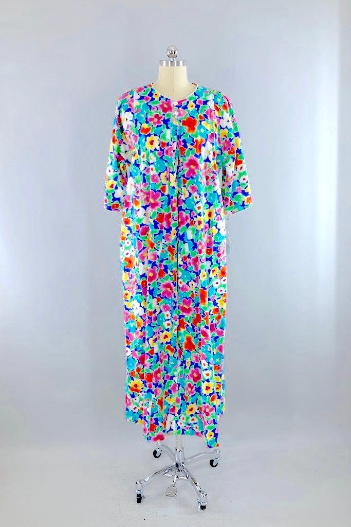 Vintage Floral Print Caftan-ThisBlueBird
